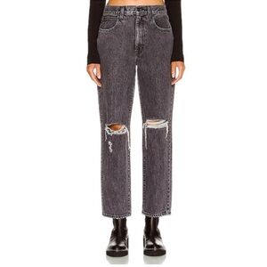 SLVRLAKE Dylan High Rise Straight Jeans Size 28 NWT Broken Promises Wash Evereve